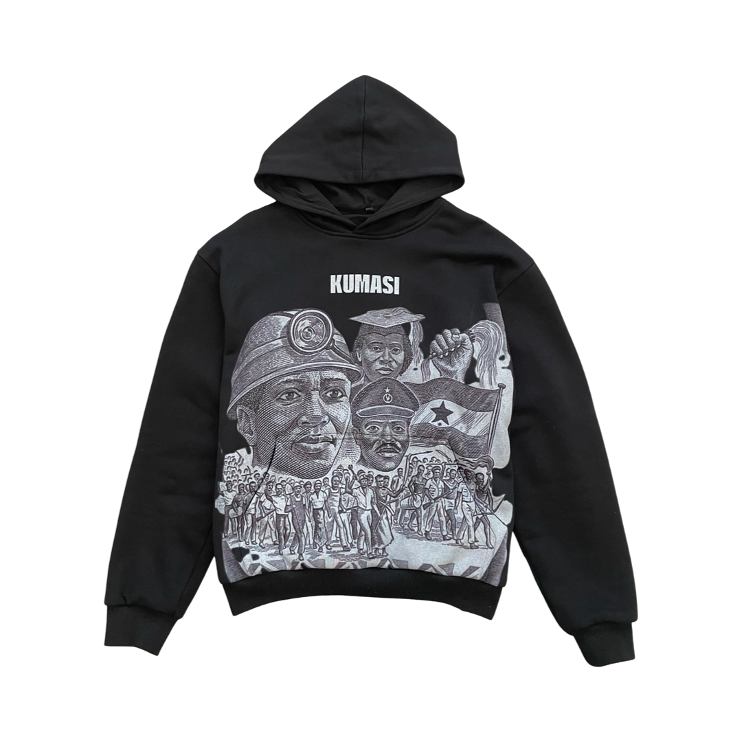 Kumasi Kill Klub "Cedi" Double-Layered Hoodie (Saturday Black)