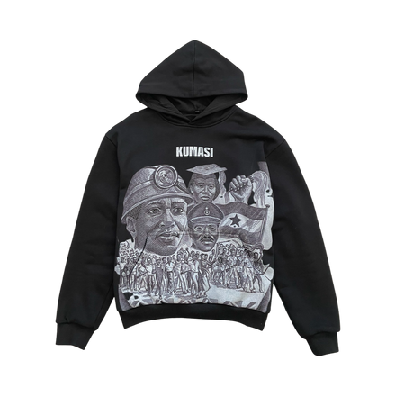 Kumasi Kill Klub "Cedi" Double-Layered Hoodie (Saturday Black)